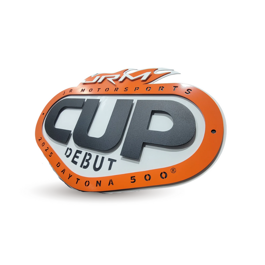 Premier JR Motorsports 2025 Cup Debut Logo