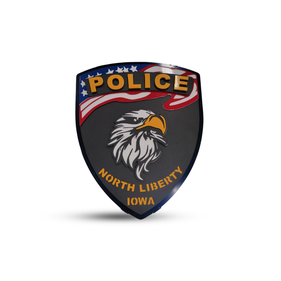 North Liberty Iowa Police Badge