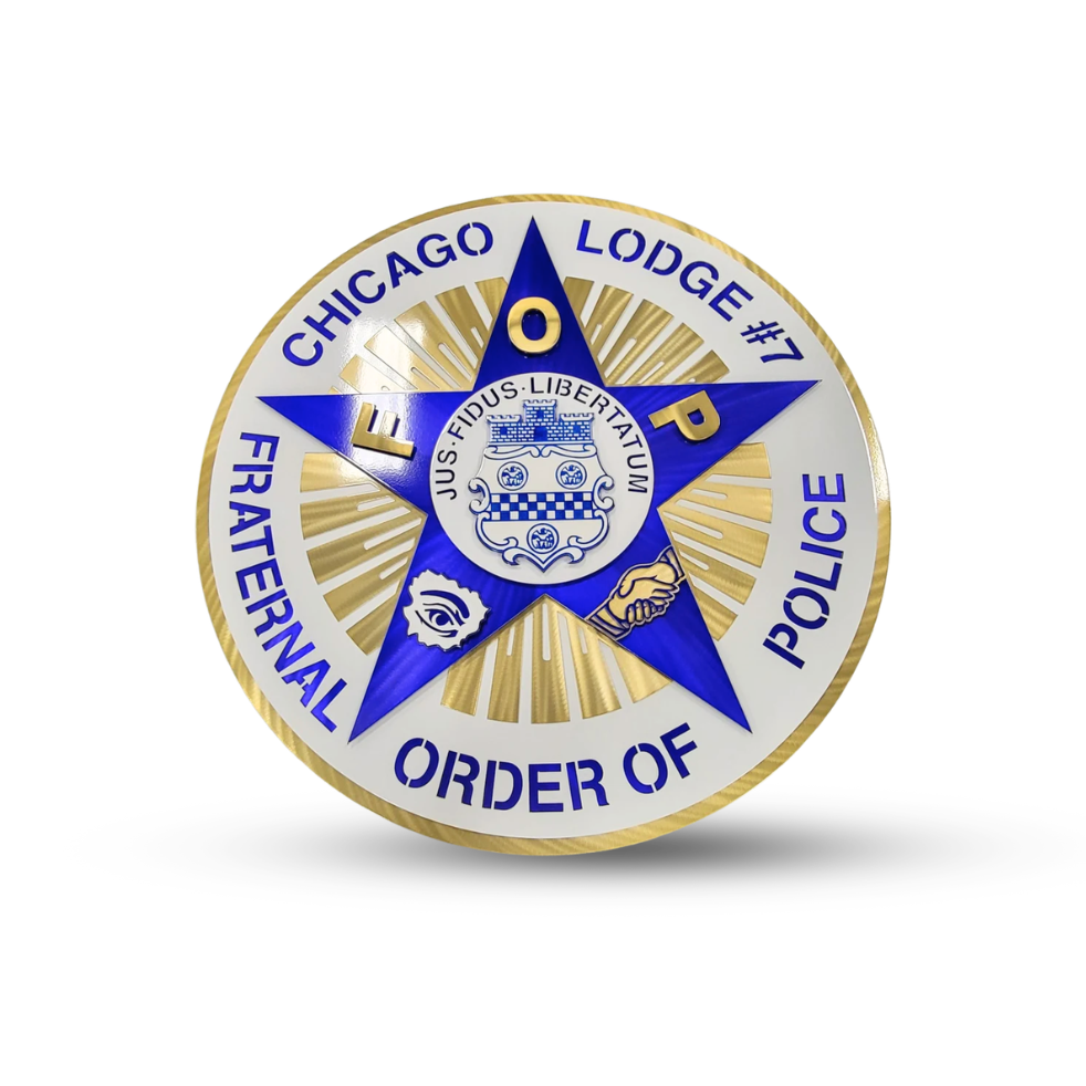 Chicago Fraternal Order Of Police Badge
