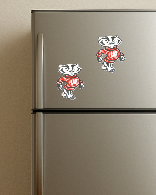 Univeristy of Wisconsin-Madison Badgers Mascot Logo Magnet/Ornament