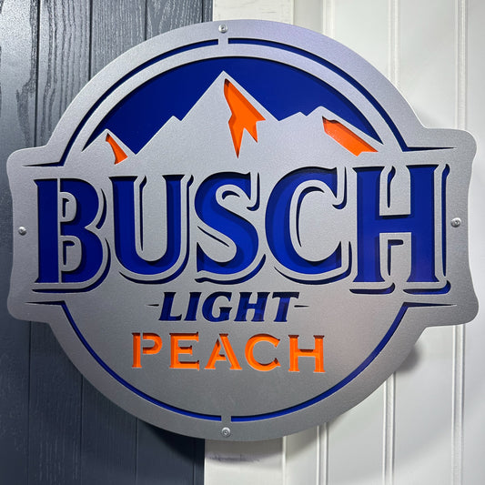 Wall Art Anheuser-Busch Busch Light Peach Logo