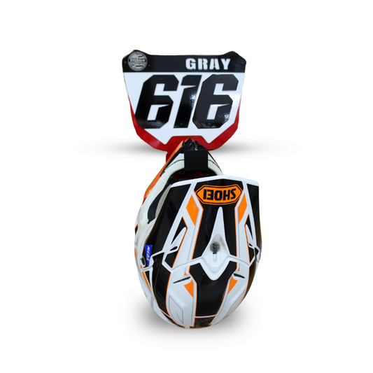 Customized Number Plate Helmet Holder