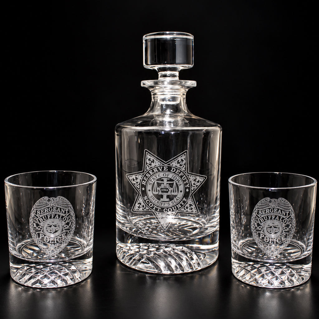 Custom Engraved Decanter Set