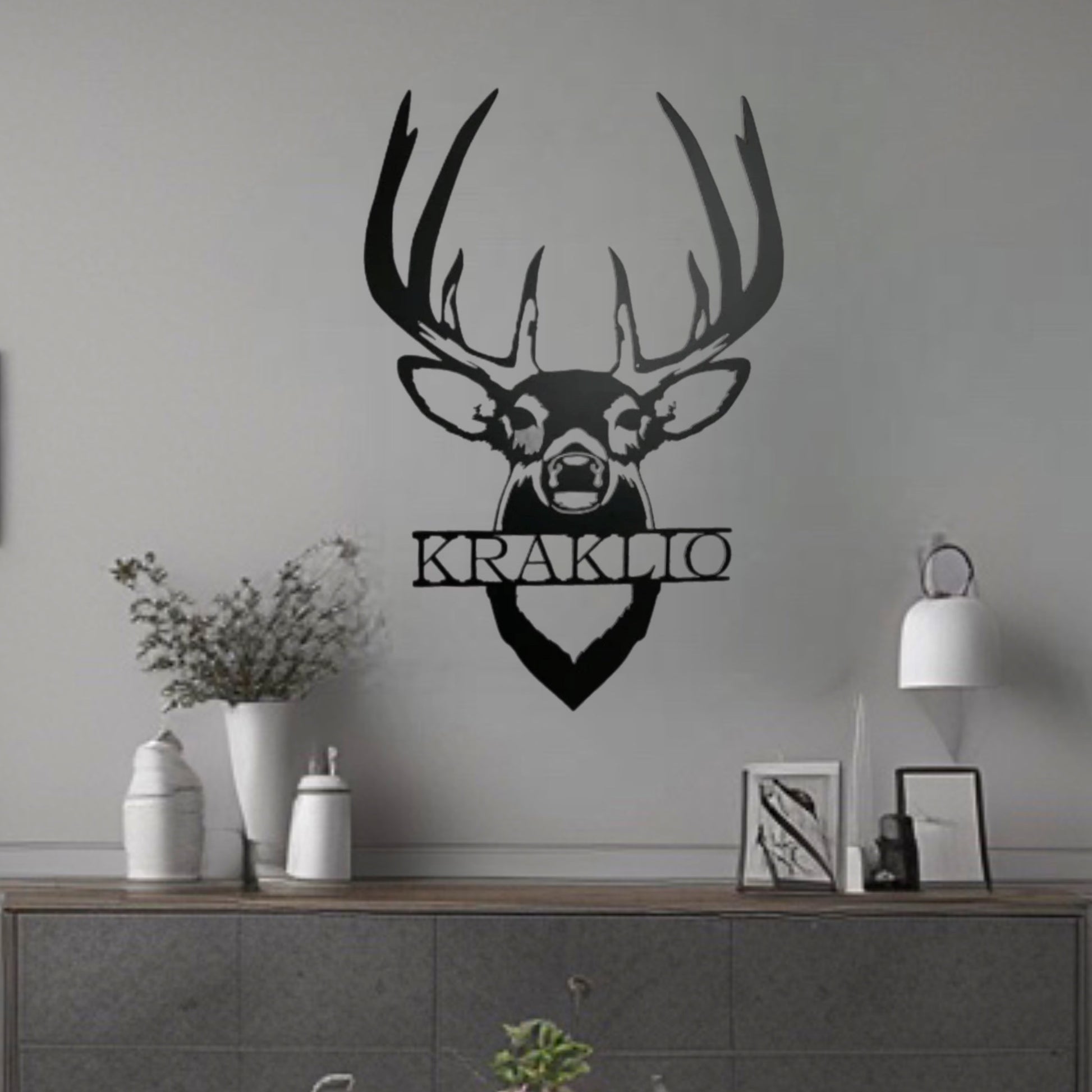 Wall Decor Deer Metal Art