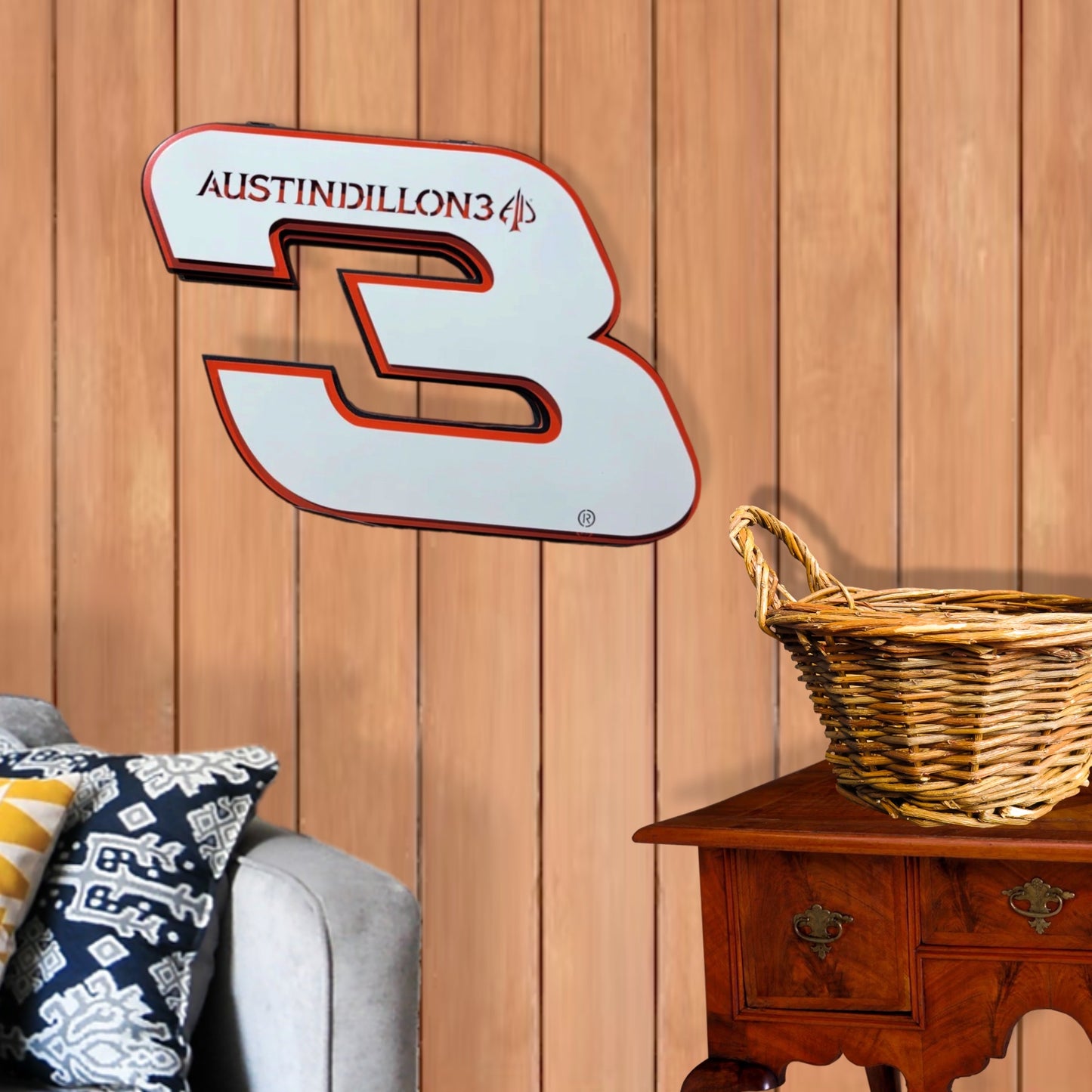 Premier Austin Dillon #3 Number Door Name Plate Cutout