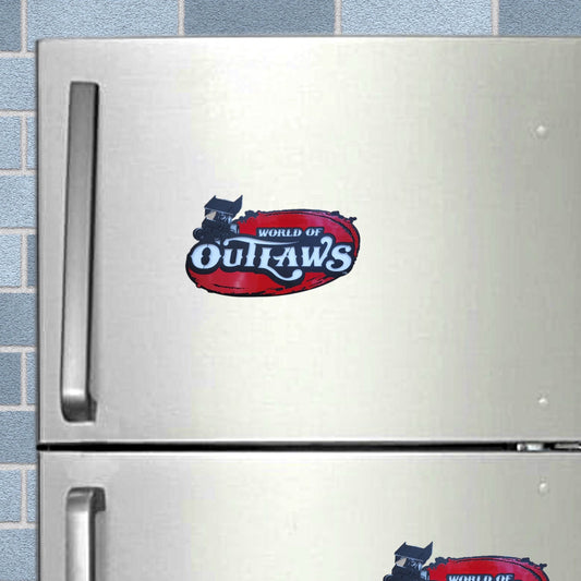 World Of Outlaws Sprint Car Series Collectible Magnet and Diecast Display