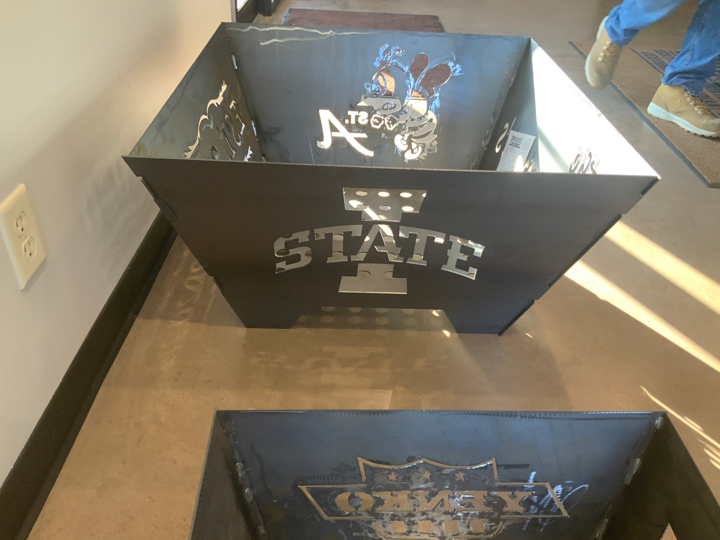 Iowa State Fire Pit Premier Metal Art