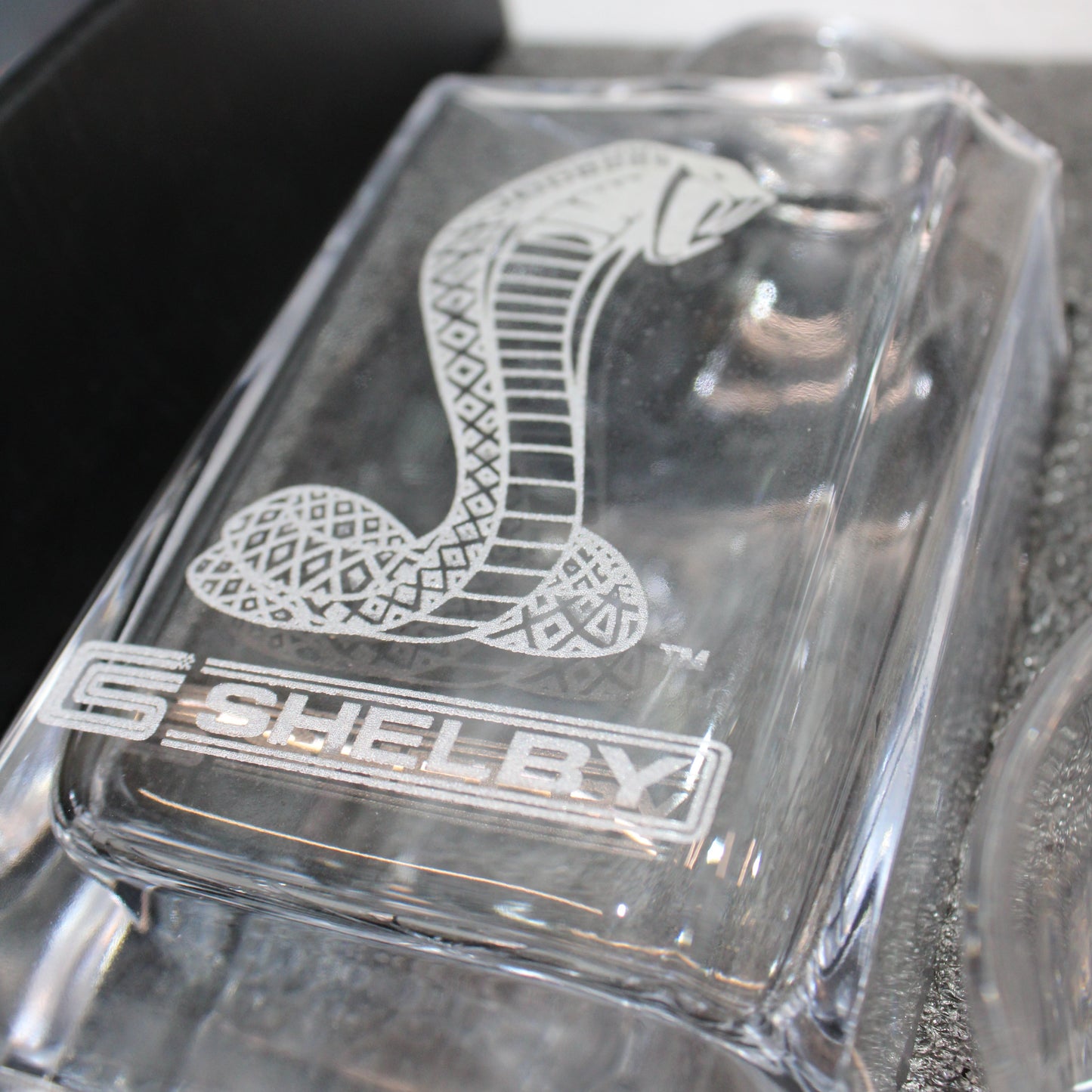 Shelby Cobra Logo Glass Decanters 5pc Set