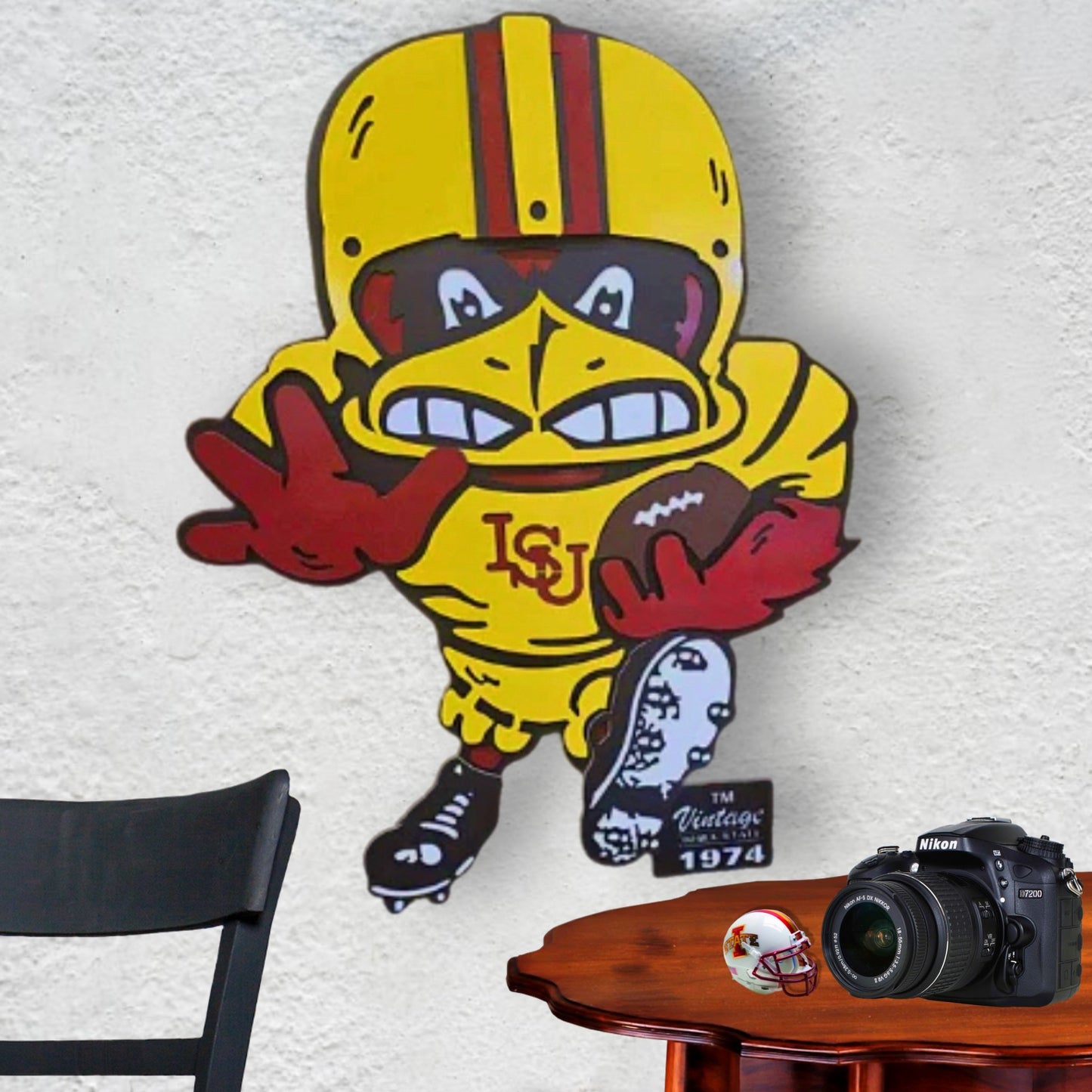 Iowa State Football Vintage Mascot
