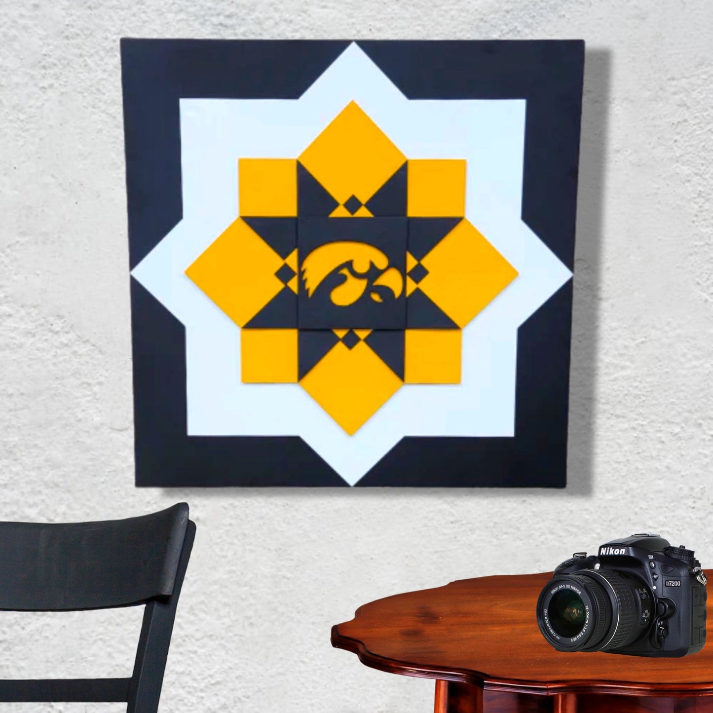 Iowa Hawkeyes Barn Quilt