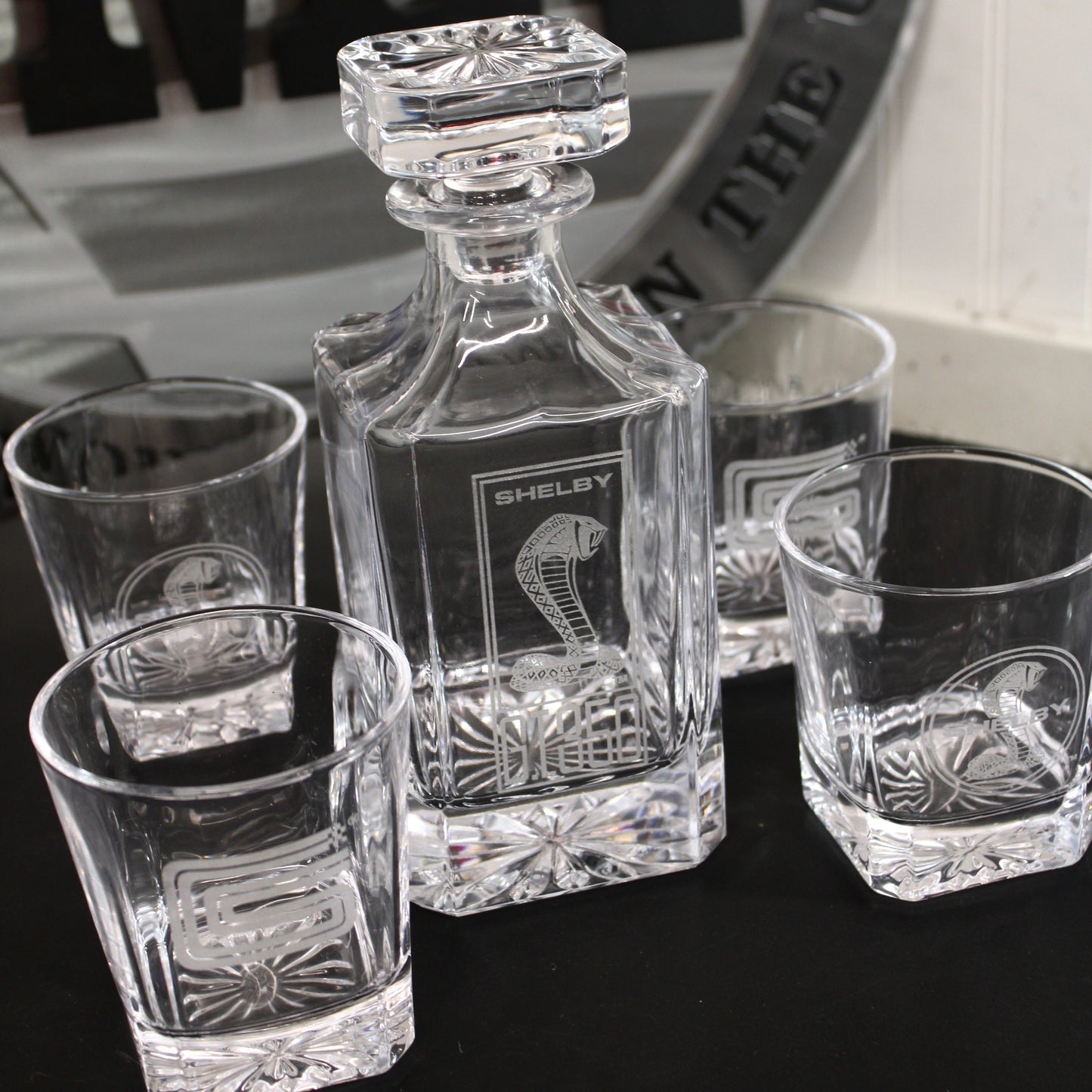 Shelby G.T.350 Logo Decanter Set