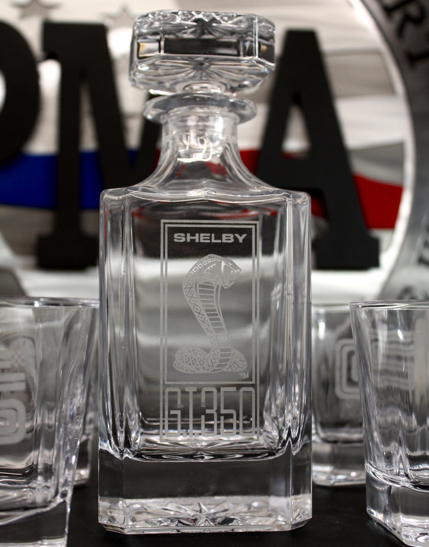 Shelby G.T.350 Logo Decanter Set