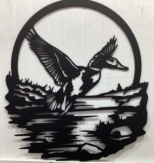 Duck Water Scene Monogram