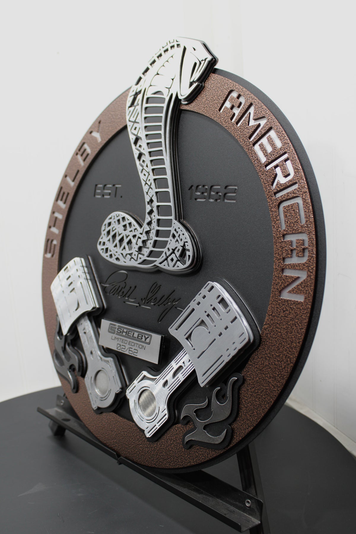 Shelby American Piston 3D Metal Sign - Limited Edition