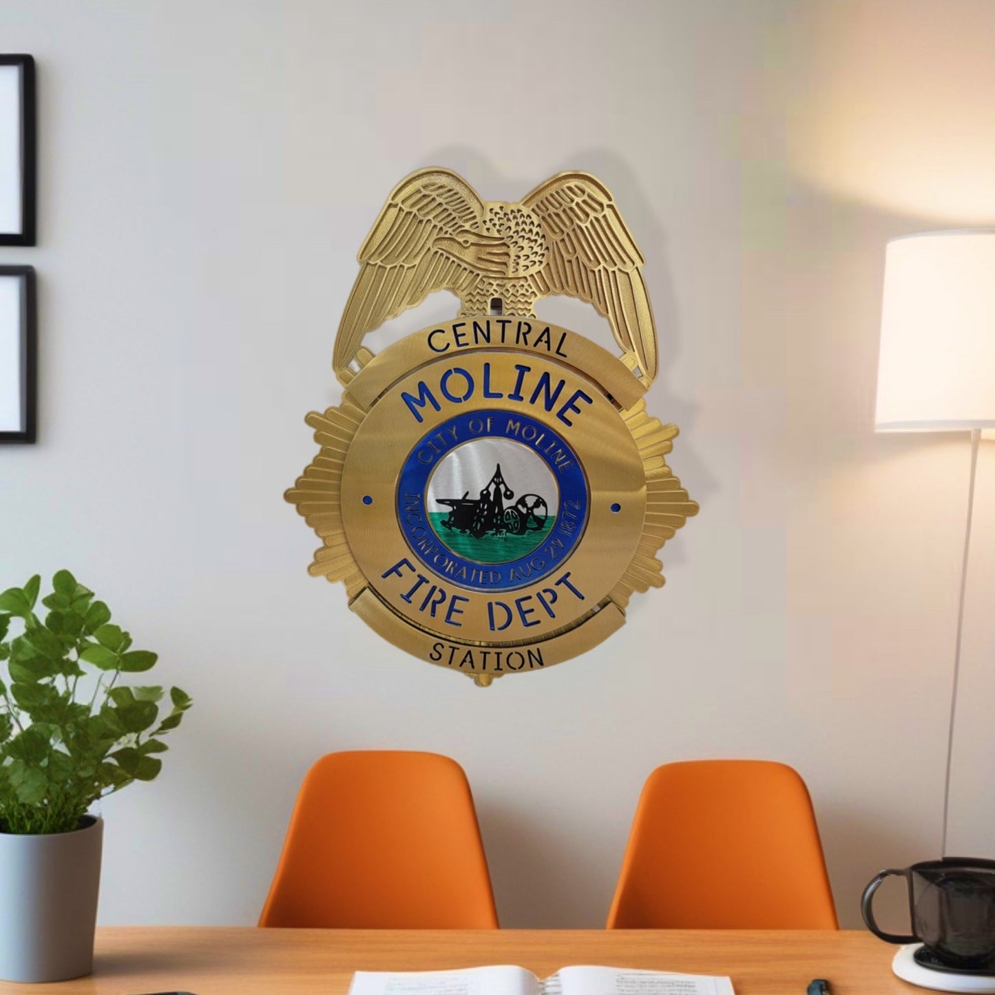 Moline Fire Dept. Badge