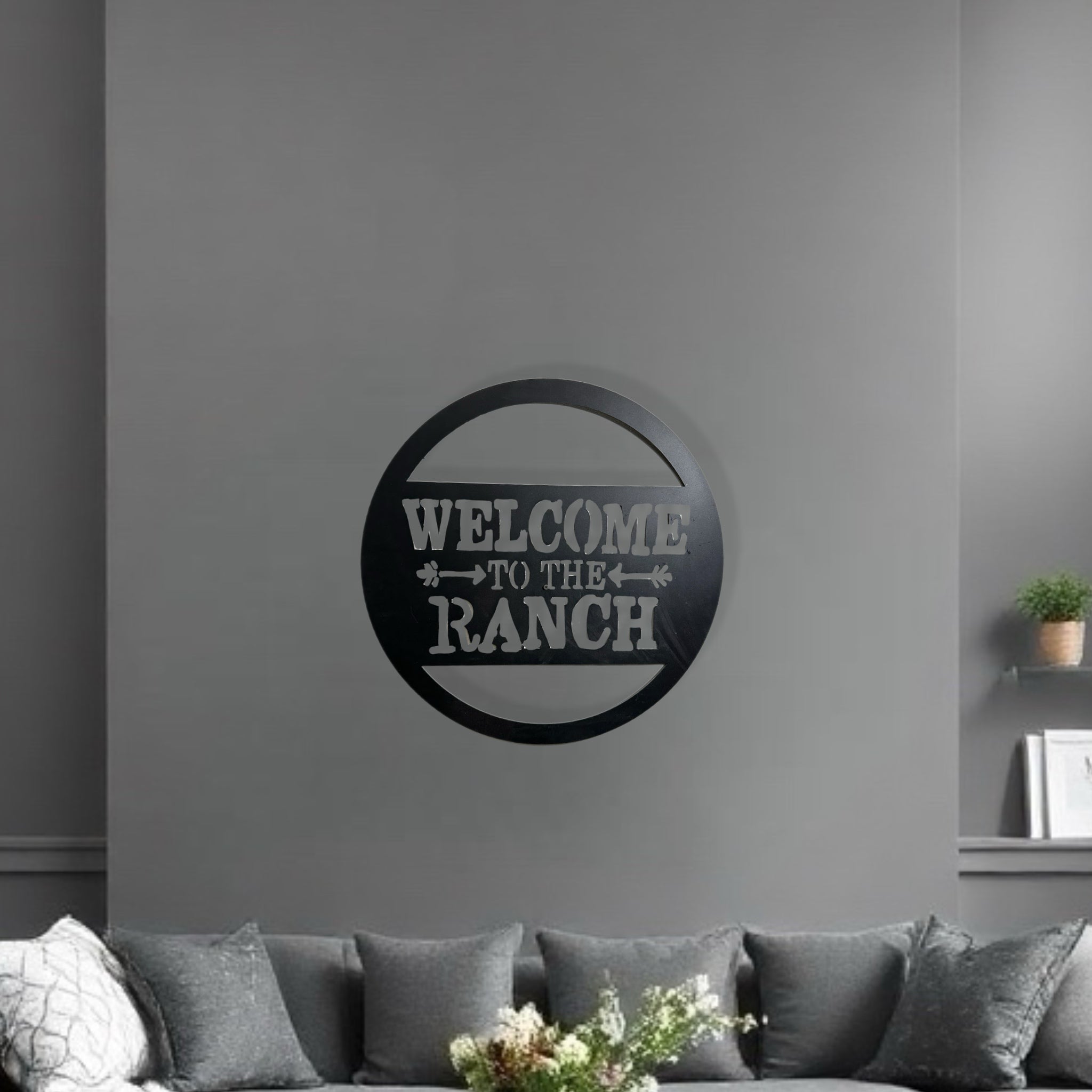 Welcome To The Ranch Monogram – Premier Metal Art