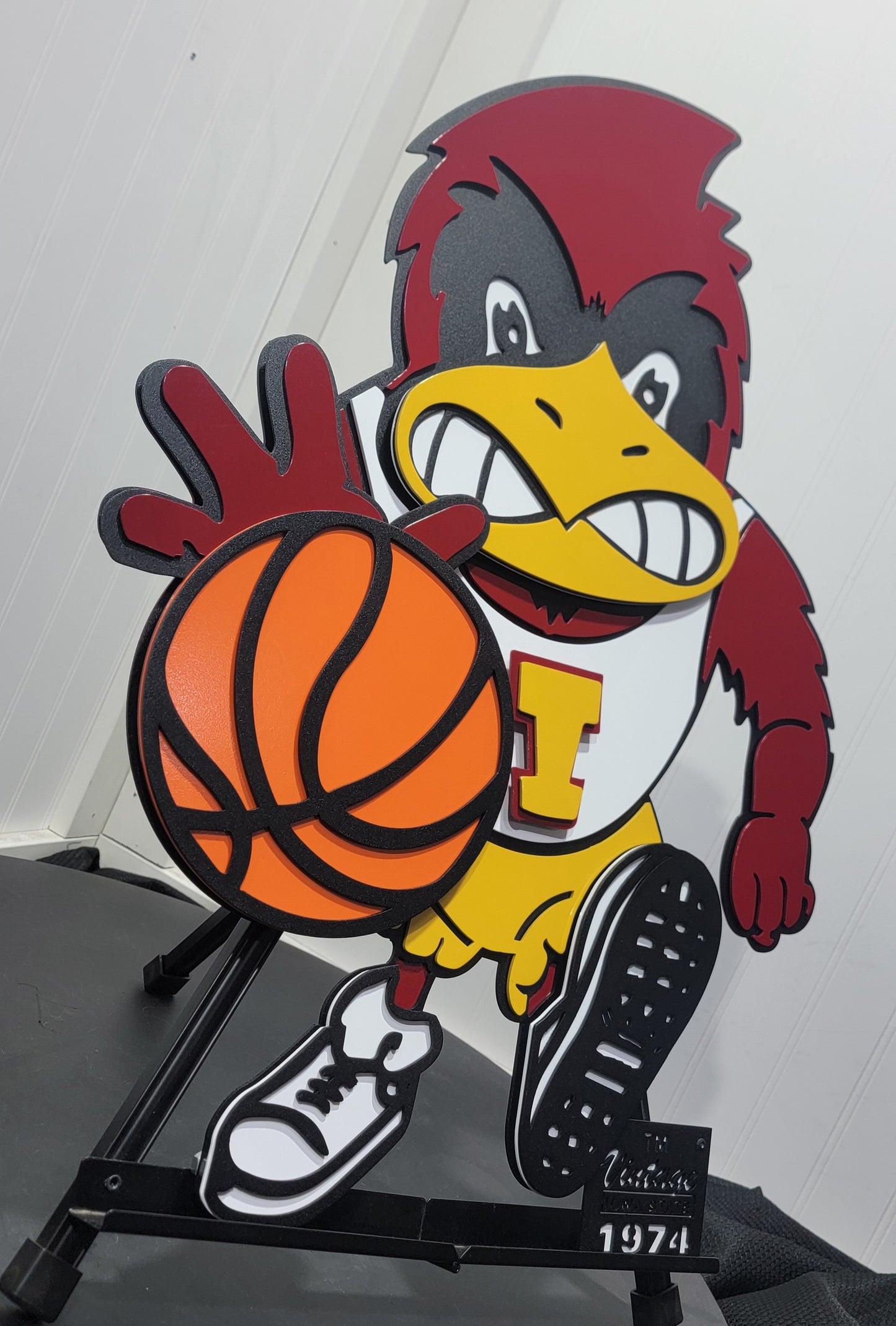 Metal Iowa State Basketball  1974 Vintage replica 