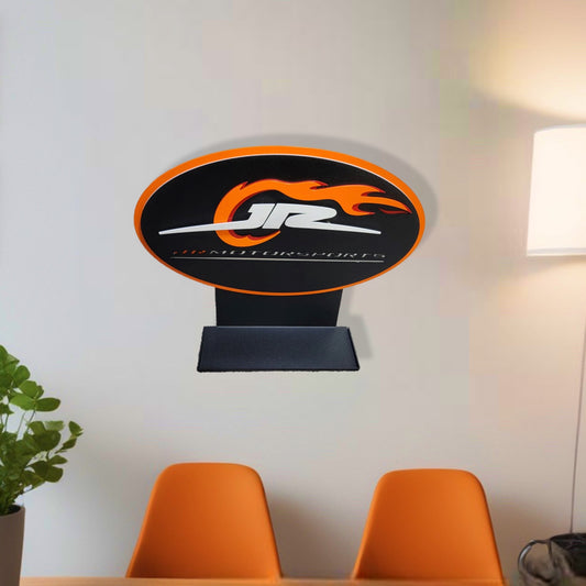 Display on wall for JR Motorsports