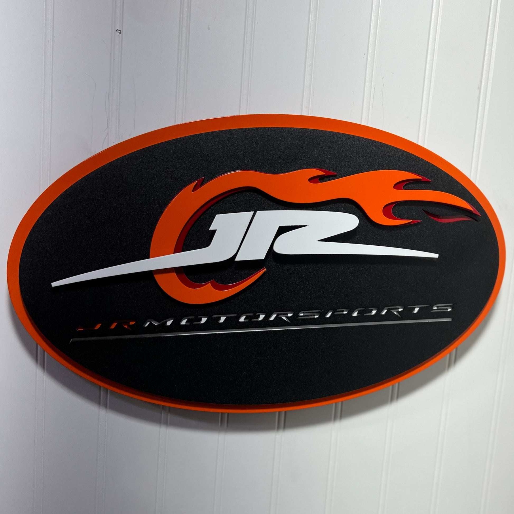 Sign Only JR Motorsports Logo 3D Sheet Metal Diecast Display