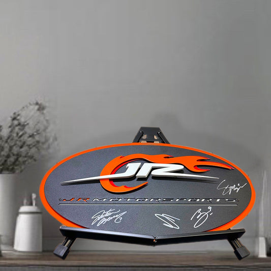 Metal Art JR Motorsports Logo Display