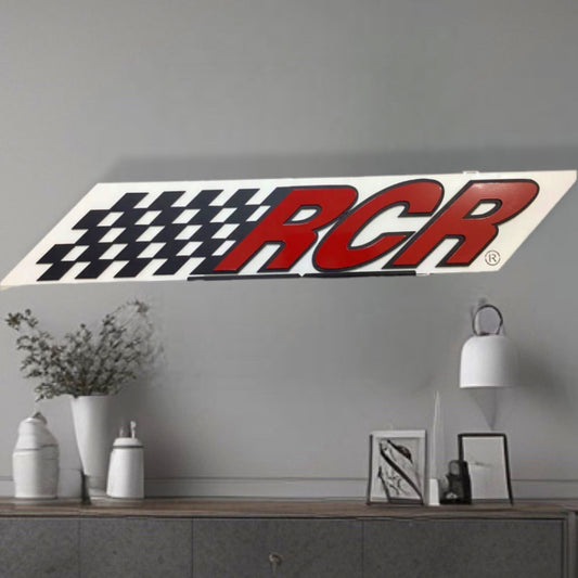 RCR perfect to display in your car garage or mancave.