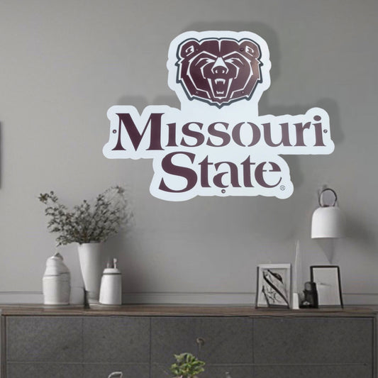 Wall Art Display Missouri State Bears Logo with "Missouri State" 