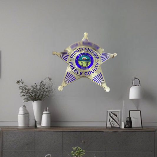 Wall Decor Of Preble County Sheriff Badge