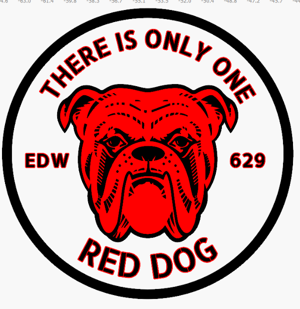 "THERE IS ONLY ONE RED DOG" Police Patch