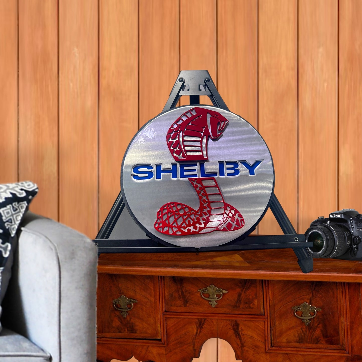 Shelby Cobra Medallion On Desk