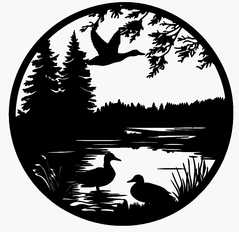 Lake Scene Monogram
