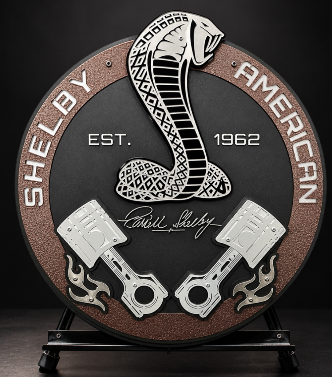 Shelby American Piston Compressed Metal Sign - 18"