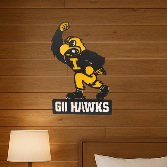 Iowa Hawkeyes Go Hawks Fighting Herky