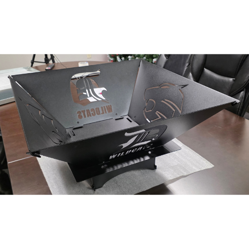 Durant Wildcats Logo Collapsible Firepit