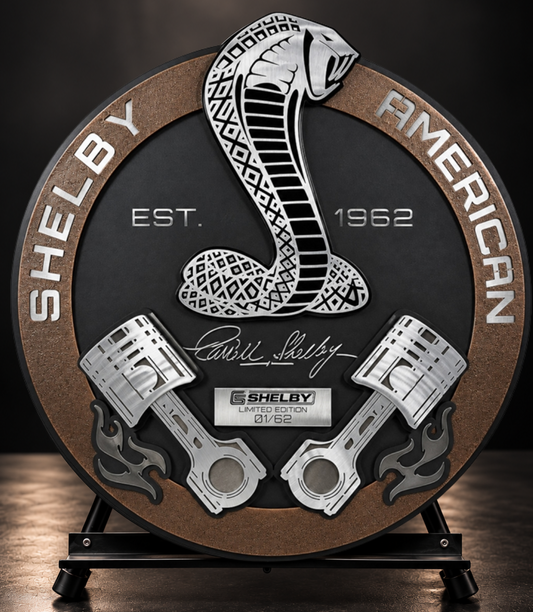 Shelby American Piston 3D Metal Sign - Limited Edition