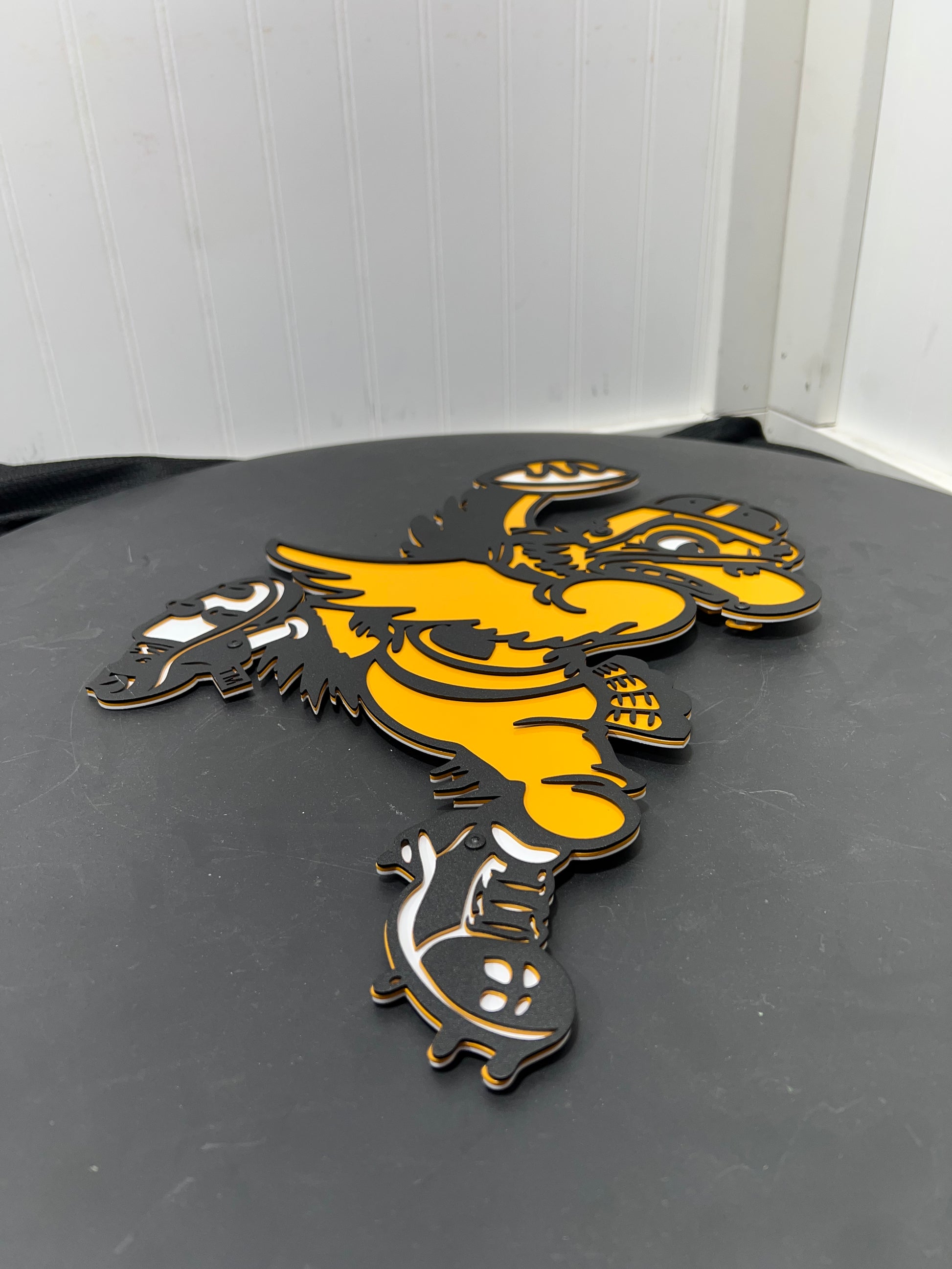 Iowa Hawkeyes Football Metal Art