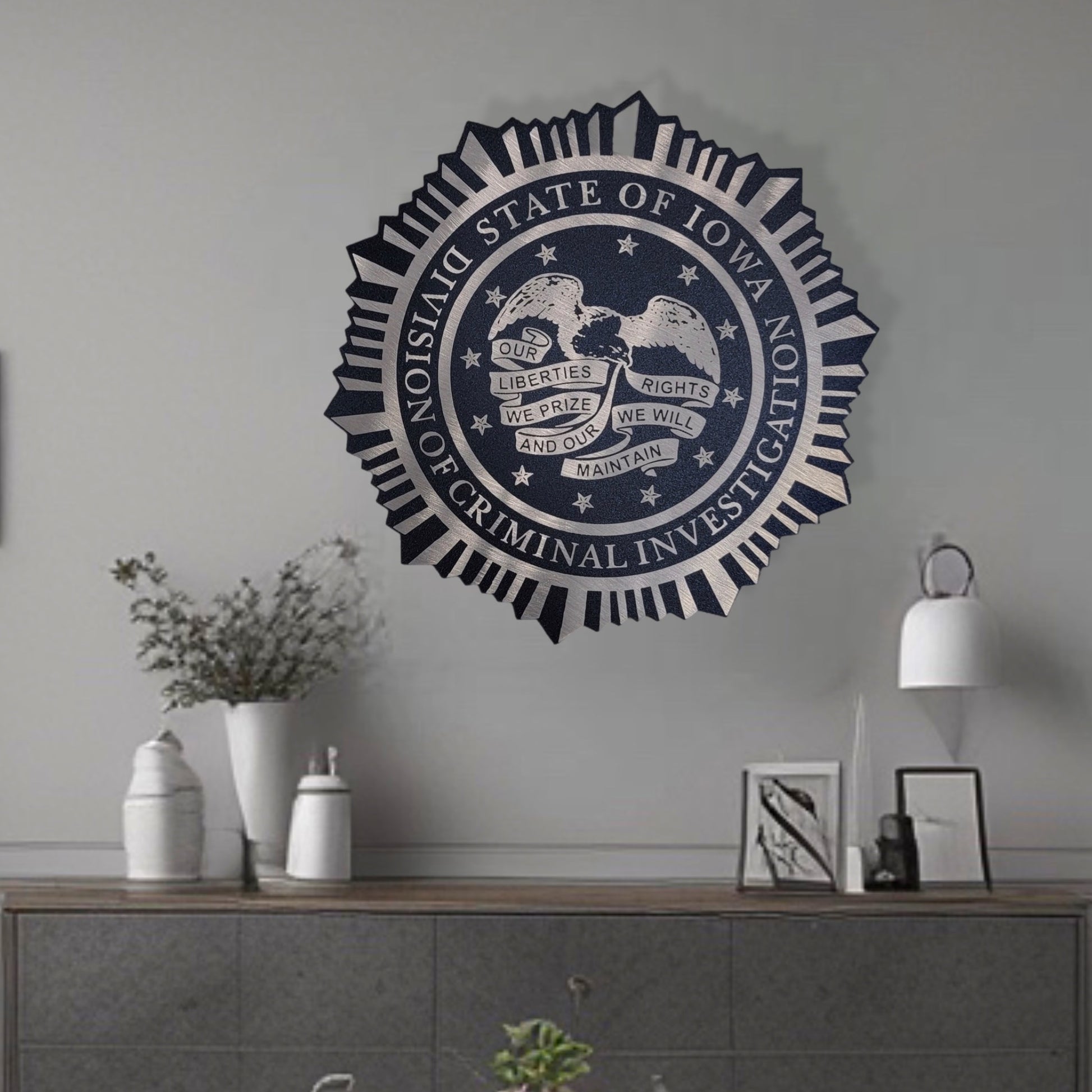 Iowa Division of Criminal Investigation Wall Decor and Display