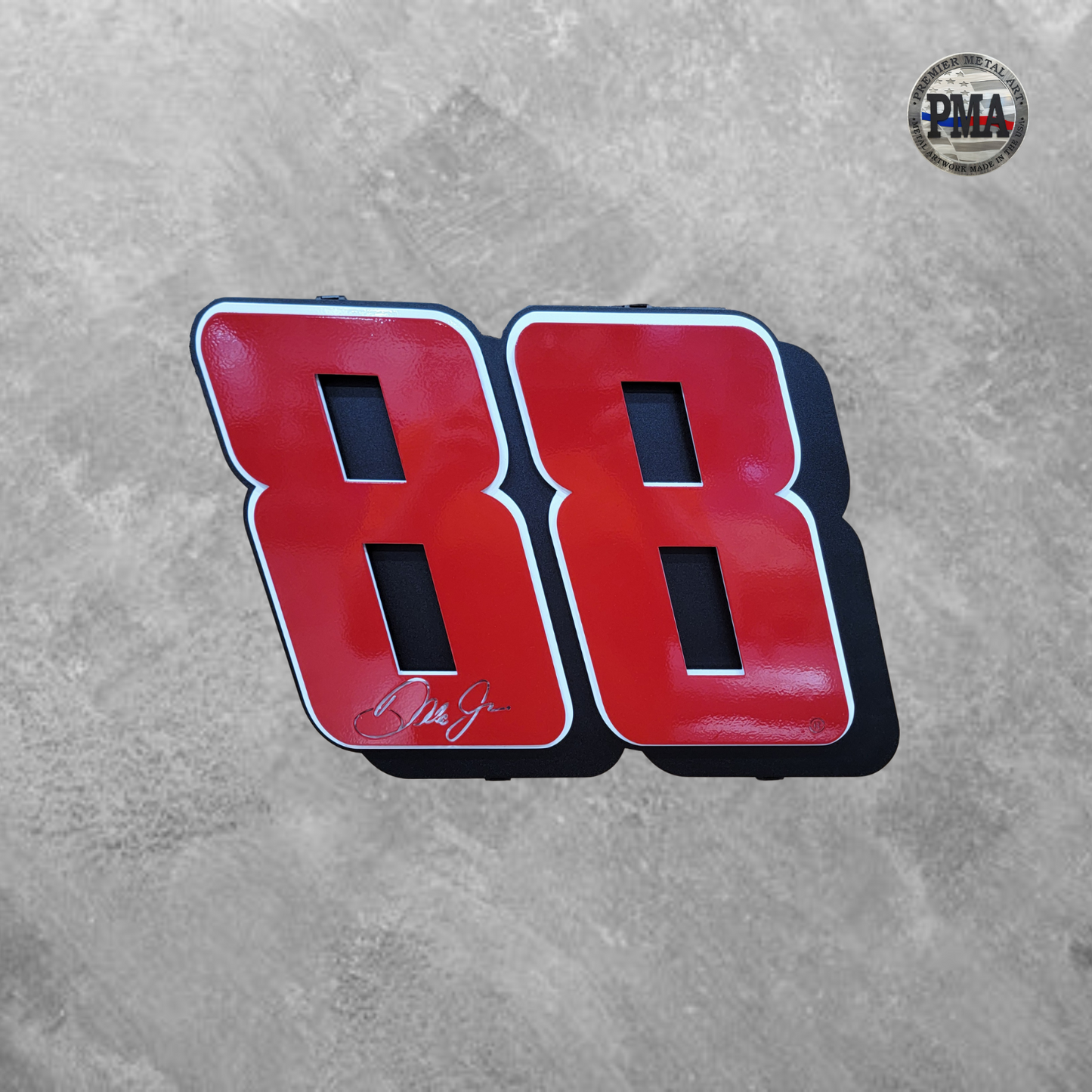Premier Dale Earnhardt Jr. Red #88 Number Door Name Plate Cutout