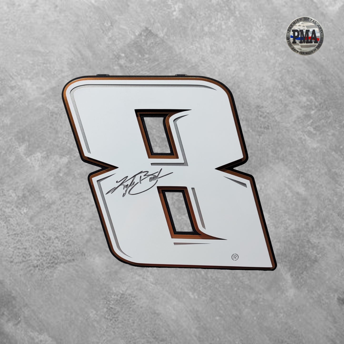 Premier Kyle Busch #8 Number Door Name Plate Cutout