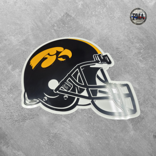buy iowa hawkeye football or helmet Iowa Hawkeyes Football Helmet – Premier Metal Art
