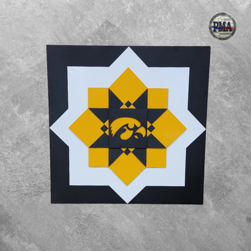 Iowa Hawkeyes Barn Quilt