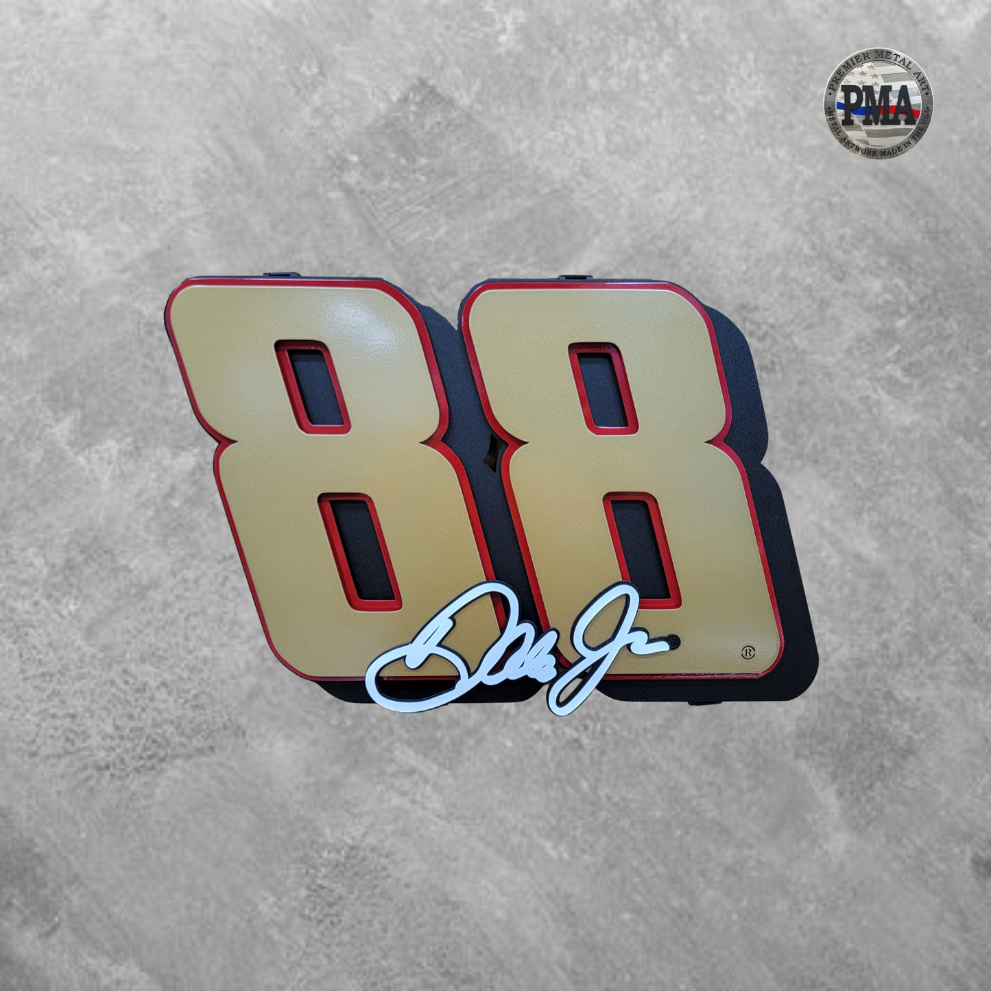 Premier Dale Earnhardt Jr. Gold #88 3D Signature