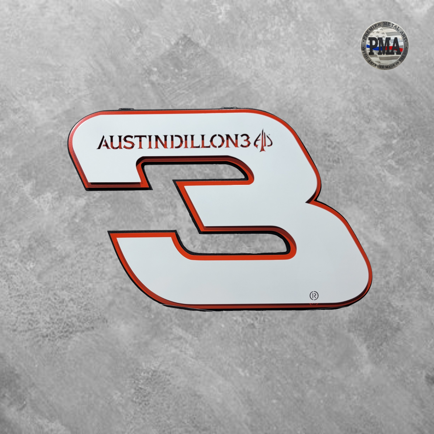 Premier Austin Dillon #3 Number Door Name Plate Cutout