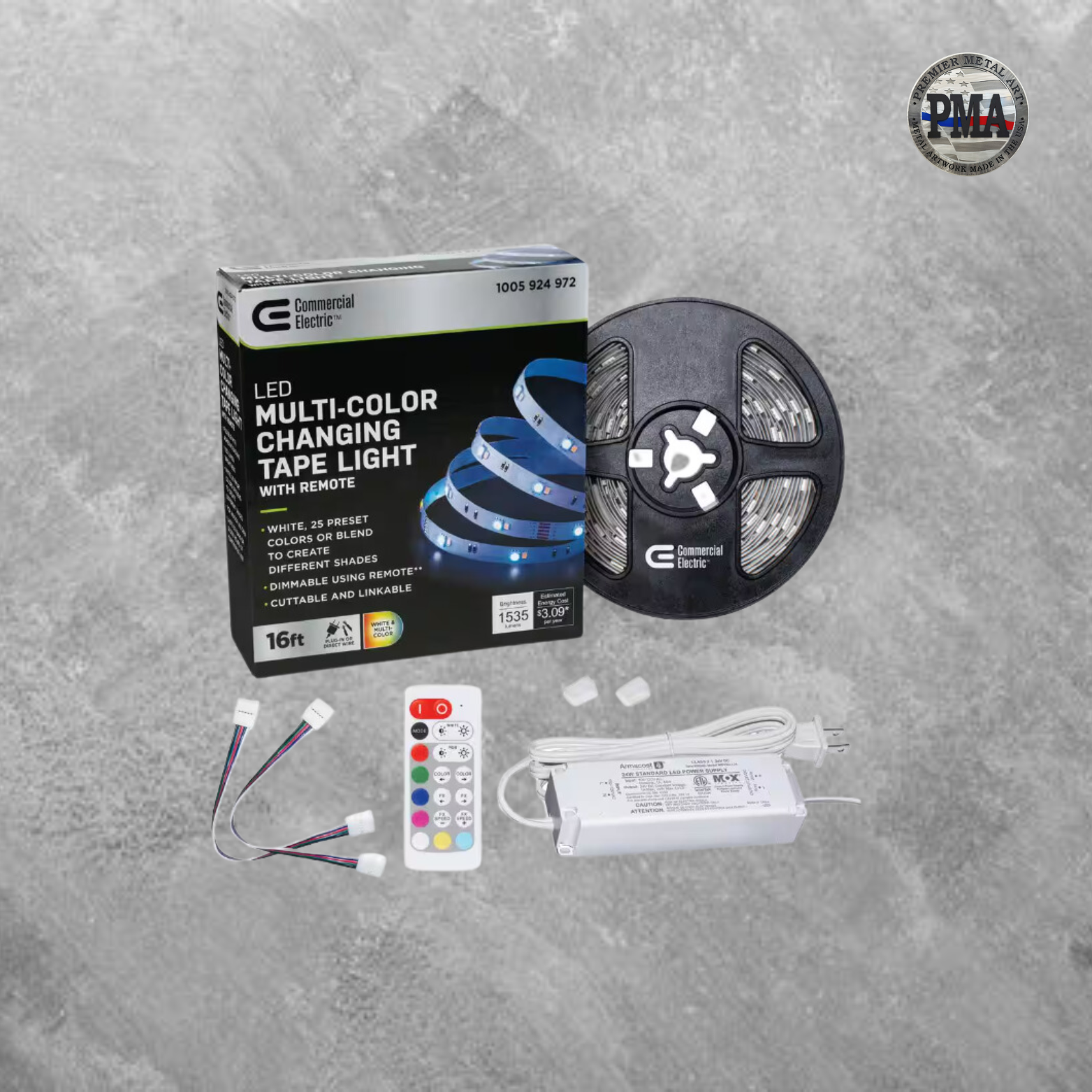 16ft Color Changing LED Light Kit (Do it yourself) – Premier Metal Art