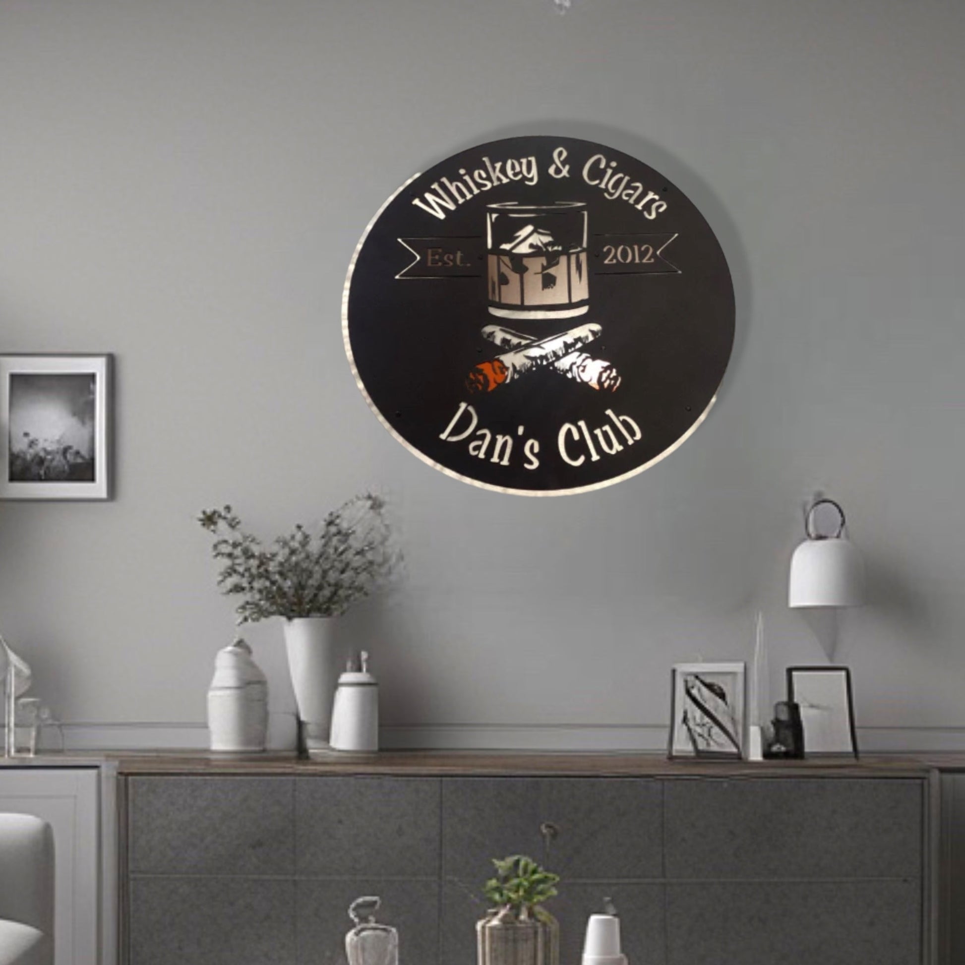 Whiskey & Cigars Wall Art and Decor