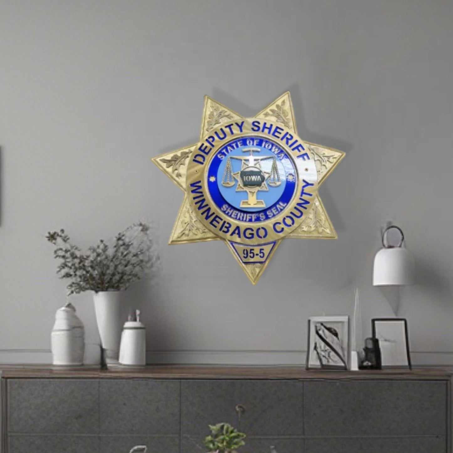 Wall Decor Of Winnebago County Sheriff Star