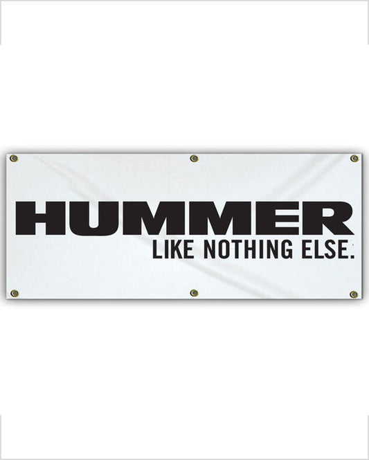 Hummer "Like Nothing Else" Vinyl Garage Banner