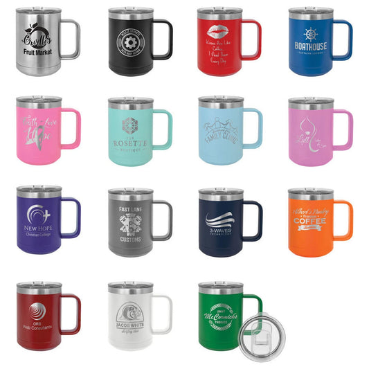 Polar Camel 15 oz Coffee Mug Tumbler with lid