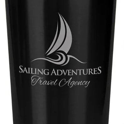 16 oz. Black Stainless Steel Travel Mug