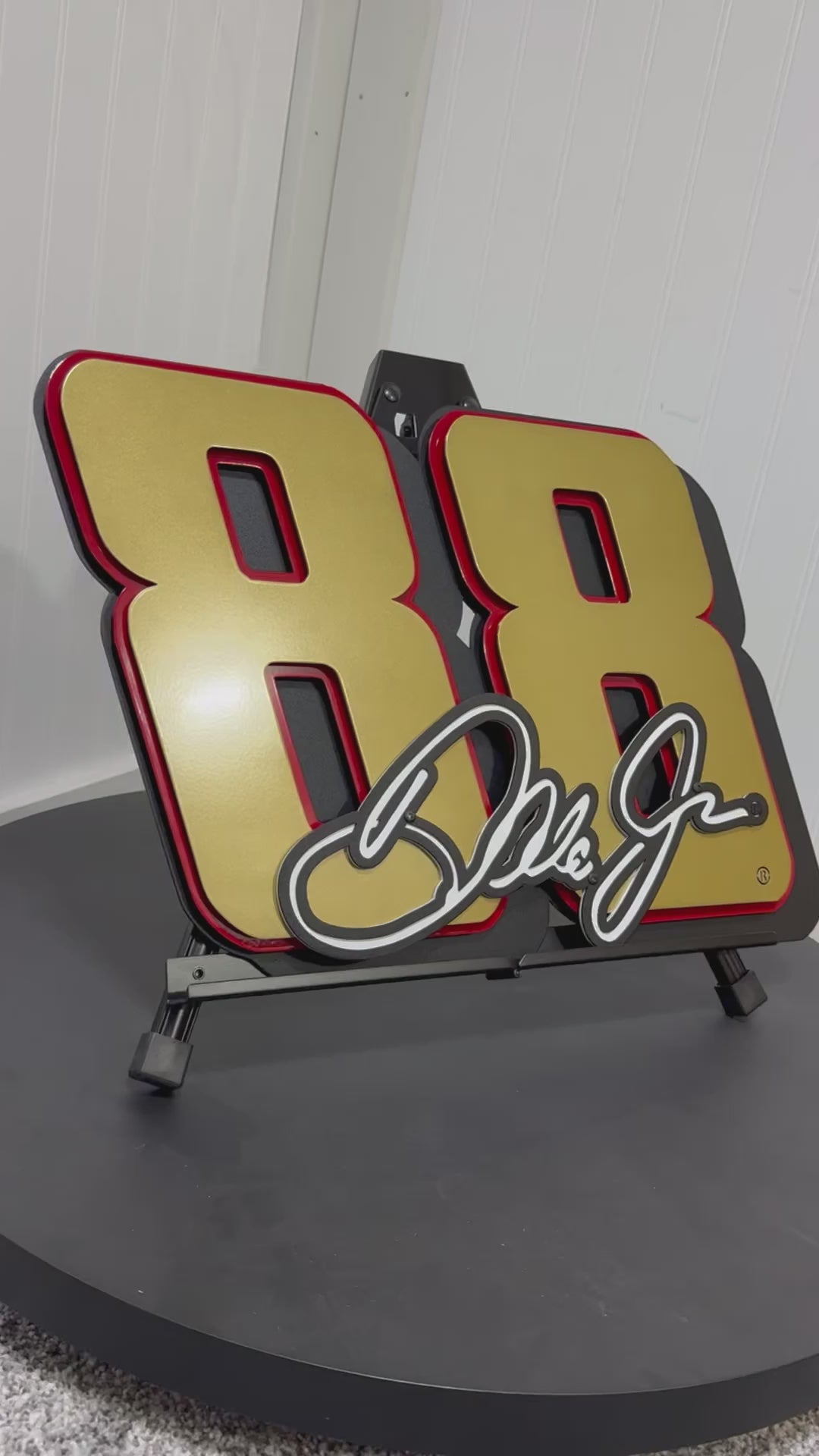 Premier Dale Earnhardt Jr. Gold #88 3D Signature – Premier Metal Art