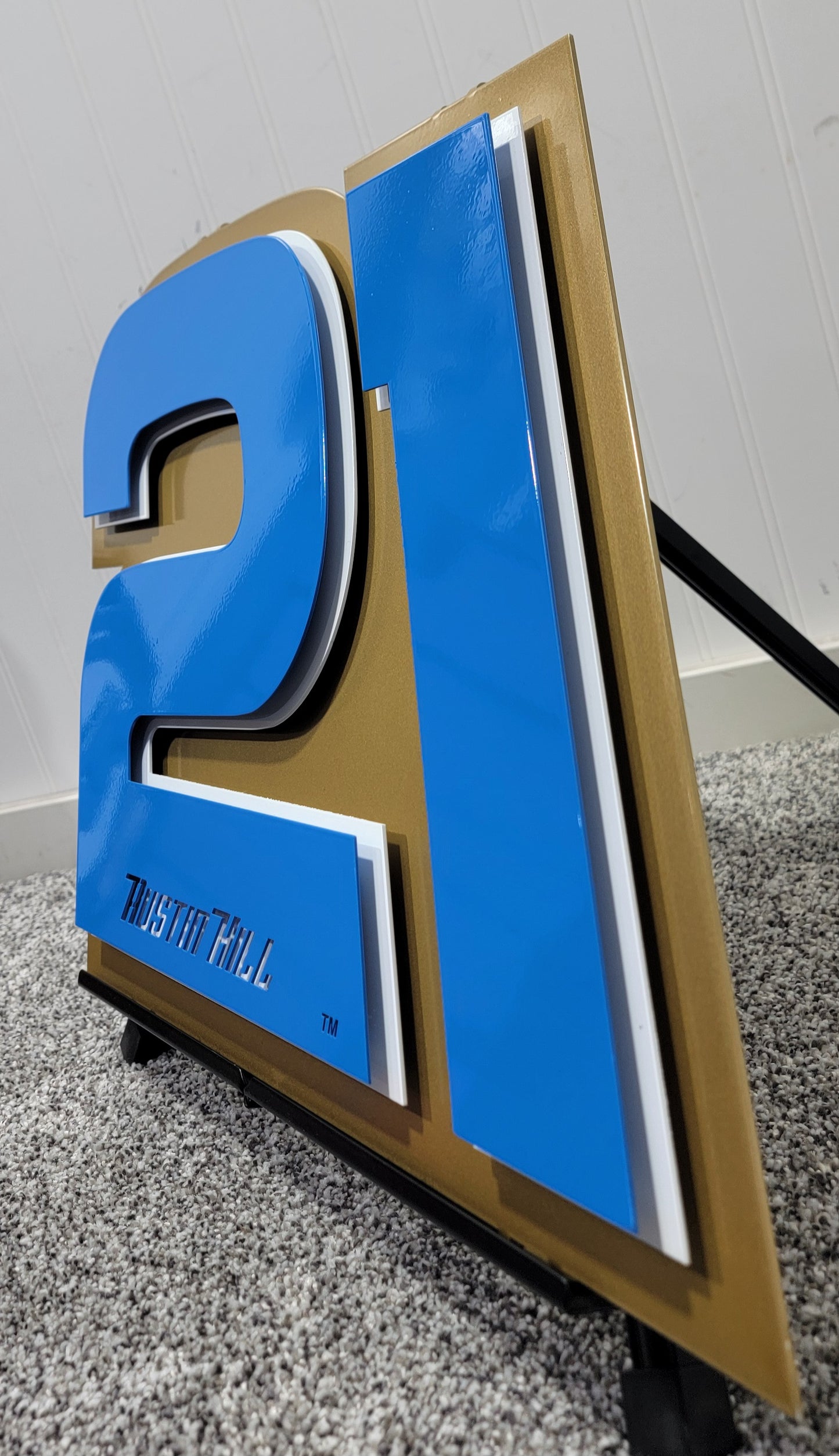 Austin Hill #21 Number Door Name Plate Cutout